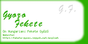 gyozo fekete business card